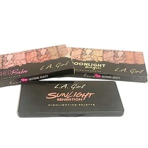 LA Girl Blushed Sunlight Sensation Moonlight Magic Highlight Blush Bundle Makeup